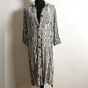 Snake print dress